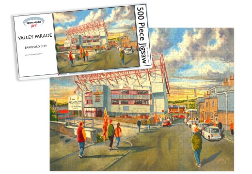 Valley Parade Stadium Fine Art 'Going to the Match' Jigsaw Puzzle - Bradford City FC Valley Parade Stadium Fine Art 'Going to the Match' Jigsaw Puzzle - Bradford City FC
